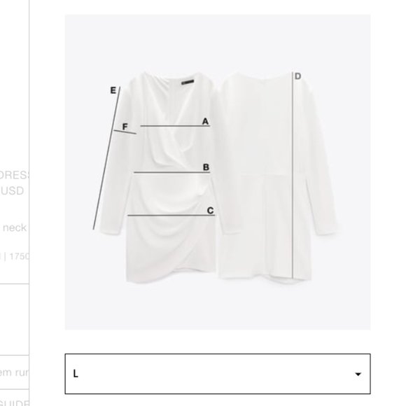 NWT ZARA BROWN KNIT DRESS OPEN BACK - L - Picture 7 of 8